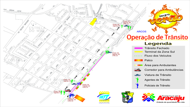 SMTT realiza operação de trânsito durante Projeto Verão 2012 - SMTT Aracaju